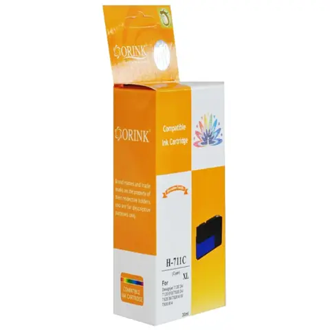 Tusz cyan 711 do HP DesignJet T120, T125, T130, T150, T520, T525, T530 - Zamiennik CZ130A