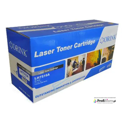 Toner LH7516A-OR Czarny do drukarki HP (Zamiennik HP 16A / Q7516A) [12k]