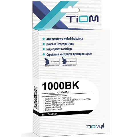 amiennik tuszu Brother LC1000BK TiOM