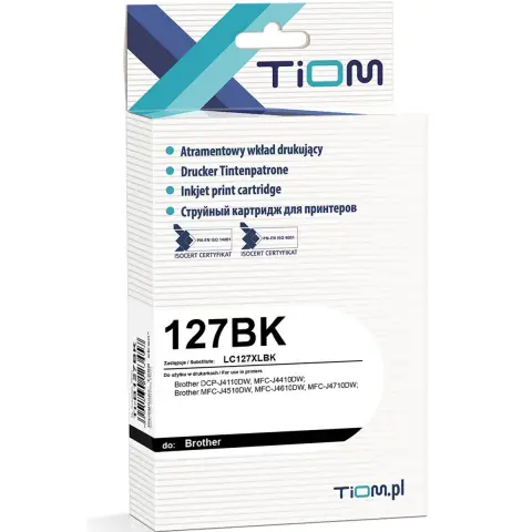 Tusz Tiom do Brother LC127BK | DCP-J4110 | black-3753191