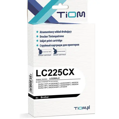 Tusz cyan XL do Brother MFC-J4420, MFC-J4425, MFC-J4620, MFC-J4625, MFC-J5320, MFC-J5600, MFC-J5620, MFC-J5625, MFC-J572