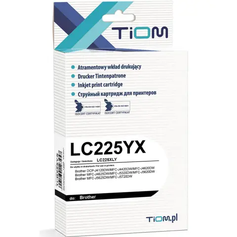 Tusz żółty XL do Brother MFC-J4420, MFC-J4425, MFC-J4620, MFC-J4625, MFC-J5320, MFC-J5600, MFC-J5620, MFC-J5625, MFC-J57
