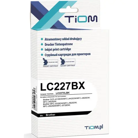 Tusz czarny do Brother MFC-J4420, MFC-J4425, MFC-J4620, MFC-J4625, MFC-J5320, MFC-J5600, MFC-J5620, MFC-J5625, MFC-J5720