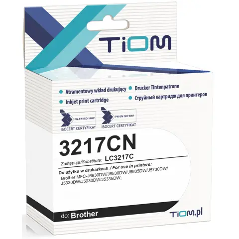 Tusz Tiom do Brother 3217CN | LC3217C | 15ml | cyan