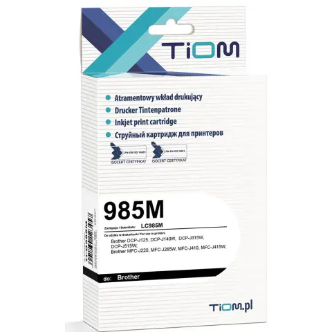 Tusz magenta do Brother DCP-J125, DCP-J140w, DCP-J315w, DCP-J515w, MFC-J220, MFC-J265w, MFC-J410, MFC-J415w - Zamiennik