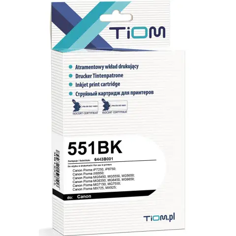 Tusz Tiom do Canon CLI-551BKXL | iP7200/M5450 | black-3753224