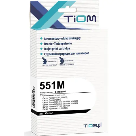 Tusz Tiom do Canon CLI-551MXL | iP7200/M5450 | magenta-3753227