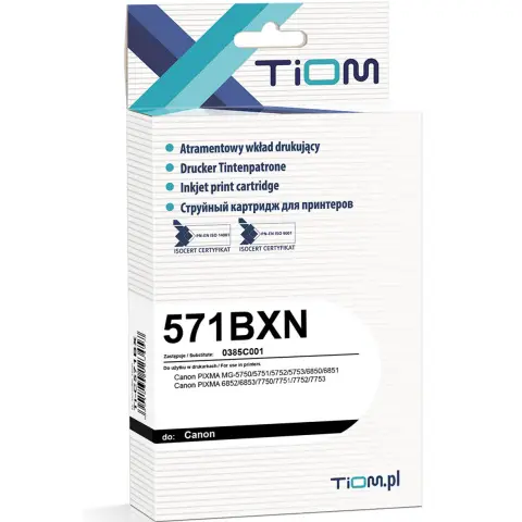 CLI-571BK XL tusz czarny do Canon MG-5750, MG-5751, MG-5752, MG-5753, MG-6850, MG-6851, MG-6852, MG-6853, MG-7750, MG-77