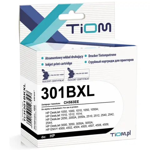 Tusz Tiom do HP 301XL | DJ 1050/1000/2050/3000 | black-3753257