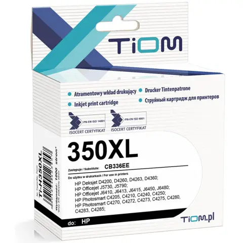 Tusz Ti-H350XL Black do drukarek HP ( Zamiennik HP 350XL / CB336EE)
