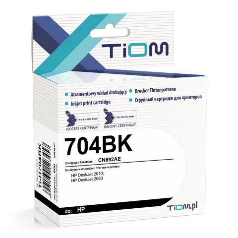 Tusz Tiom do HP 704BK | CN692AE | 15ml | black