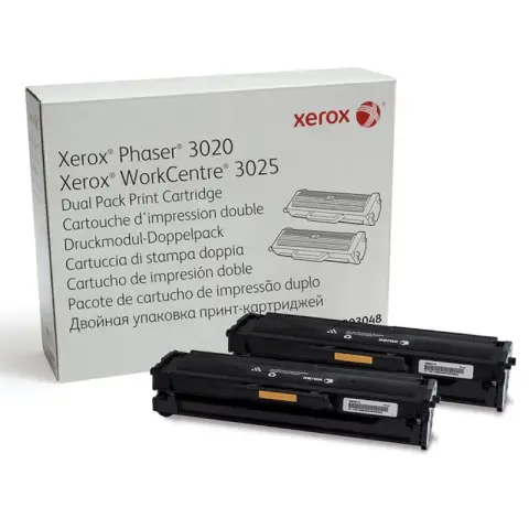 Zestaw 2 tonerów 106R03048 Czarny do drukarek Xerox (Oryginalny) [2x1.5k] 2 Pack