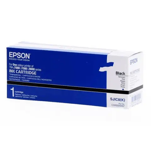 Tusz Epson SJIC8(K) / S020407 Czarny do drukarek (Oryginalny) [59.1ml]