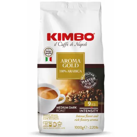 Kawa Kimbo Aroma Gold  | 1kg | ziarnista 100% Arabica