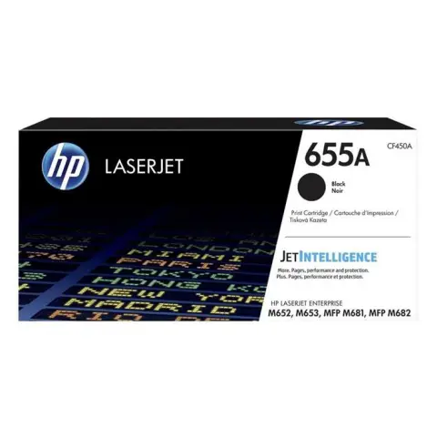 HP CF450A- Toner 655A czarny do HP Color LaserJet Enterprise M652, M653, MFP M681 ...