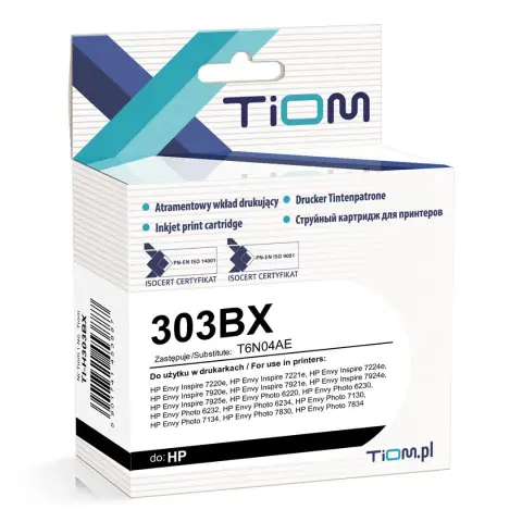 Tusz TI-H303BX Czarny do drukarek HP (Zamiennik HP 303XL / T6N04AE)