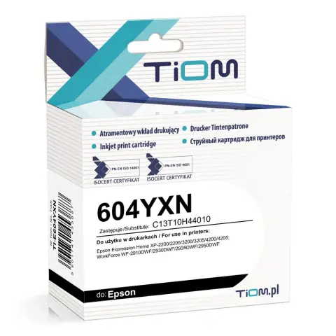 Tusz Tiom do Epson 604YXN | C13T10H44010 | 350 str. | 12ml | yellow
