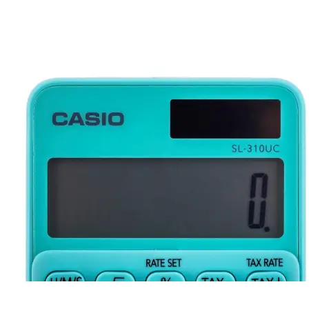 CASIO Kalkulator kieszonkowy  SL-310UC-GN BOX, 10-cyfrowy, 70x118mm, kartonik, zielony-10969201