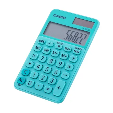 CASIO Kalkulator kieszonkowy  SL-310UC-GN BOX, 10-cyfrowy, 70x118mm, kartonik, zielony-10969205