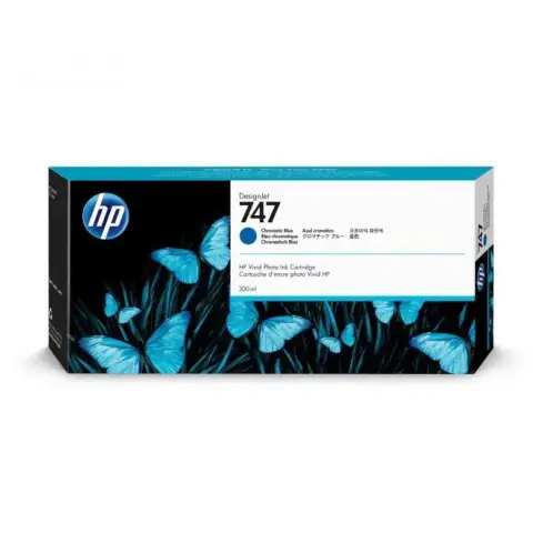 Tusz HP 747 / P2V85A Cyan do drukarek (Oryginalny) [300ml]