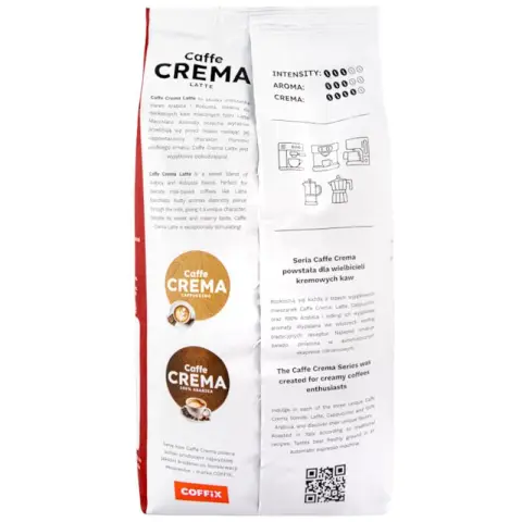 Kawa Caffe Crema Latte | 1kg | Ziarnista-11169642