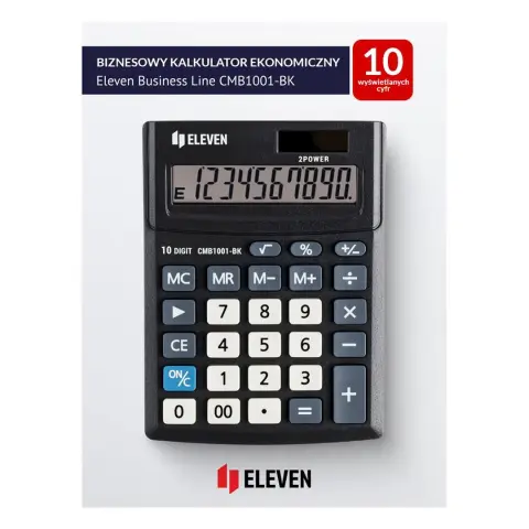Eleven kalkulator biurowy CMB1001-BK czarny zastępuje Citizen-11446944