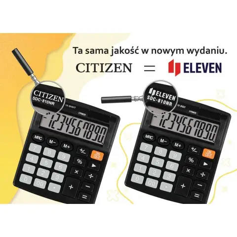 Eleven kalkulator biurowy CMB1001-BK czarny zastępuje Citizen-11446950