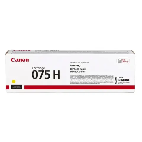 Toner Canon 075H / CRG-075HY Yellow do drukarek (Oryginalny) [2.5k]