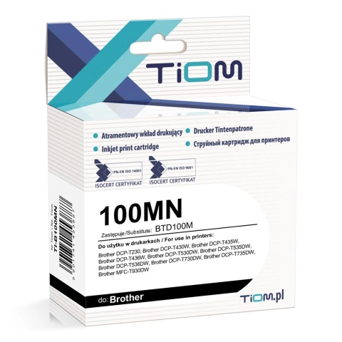 Tusz Tiom do Brother 100MN | BTD100M | 50ml | magenta
