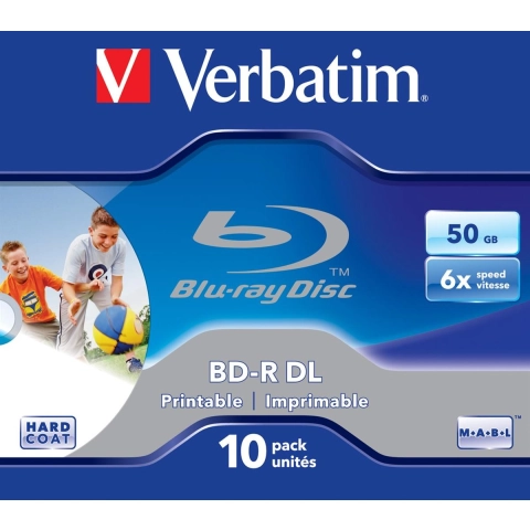 Płyta BluRay Verbatim BD-R, 50GB, 6x DLP/DL/IWP