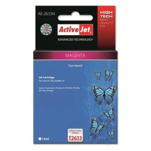 Activejet AE-2633N Tusz (zamiennik Epson 26 T2633; Supreme; 12 ml; czerwony)-3477703