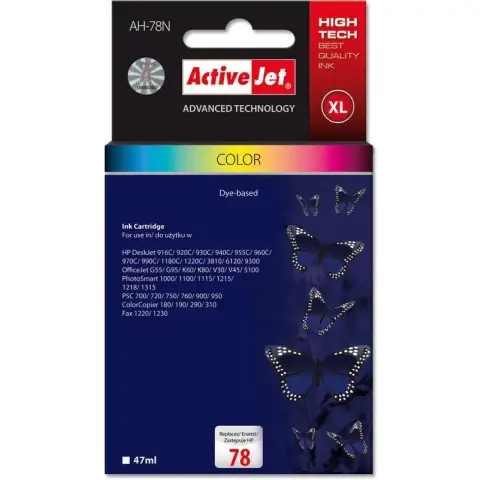 Tusz Activejet AH-78N (AH-578N) (zamiennik HP 78 C6578D; Supreme; 47 ml; kolor)-3477752