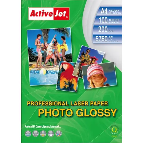 Papier błyszczący Activejet AP4-200G100L (A4; 100 szt.)-3478089