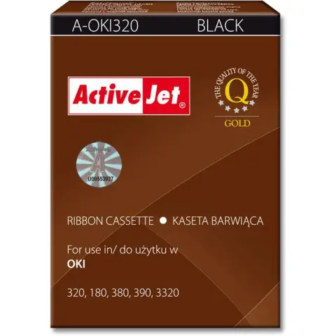 Activejet A-OKI320 Taśma barwiąca (zamiennik OKI 9002303; Supreme; czarny)-3478111