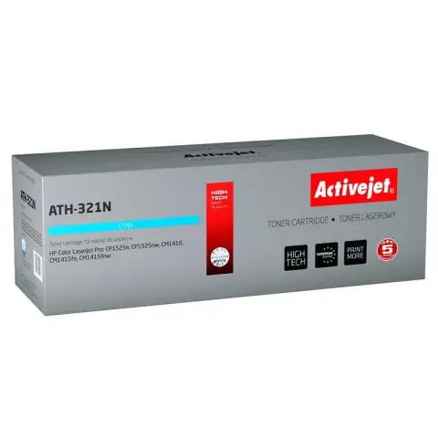 Toner ATH-321N Cyan do drukarki HP (Zamiennik HP 128A / CE321A) [1.3k]