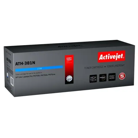 Activejet ATH-381N Toner (zamiennik HP 312A CF381A; Supreme; 2700 stron; niebieski)-3478494