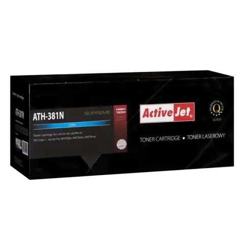 Activejet ATH-381N Toner (zamiennik HP 312A CF381A; Supreme; 2700 stron; niebieski)-3478495