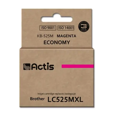 Tusz KB-525M Magenta do drukarek Brother (Zamiennik Brother LC525XLM) [15ml]