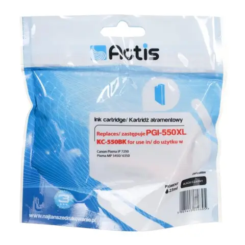 Actis KC-550Bk Tusz (zamiennik Canon PGI-550BK; Standard; 23 ml; czarny)-3479052