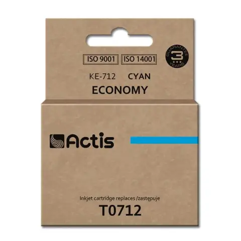 Tusz KE-712 Cyan do drukarek Epson (Zamiennik Epson T0712) [12ml]