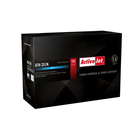 Toner Activejet ATH-251N (zamiennik HP 504A CE251A, Canon CRG-723C; Supreme; 7000 stron; niebieski)-3526975