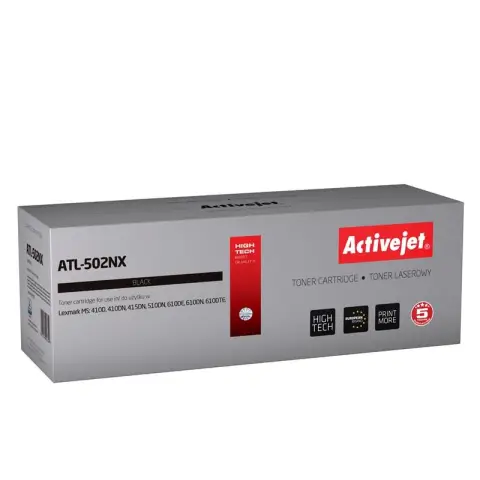 Toner ATL-502NX Czarny do drukarek Lexmark (Zamiennik Lexmark 502X / 50F2X00) [10k]