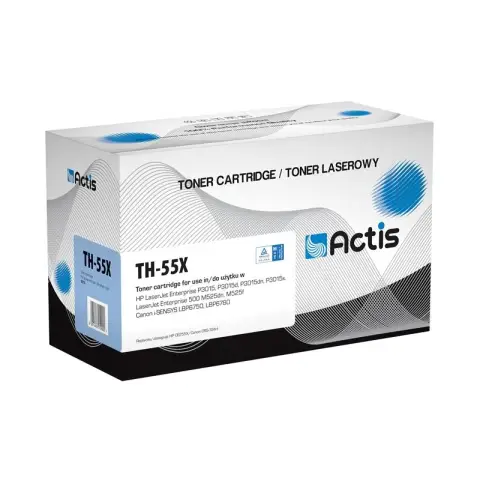 Toner ACTIS TH-55X (zamiennik HP 55X CE255X, Canon CRG-724H; Standard; 12500 stron; czarny)-3527574