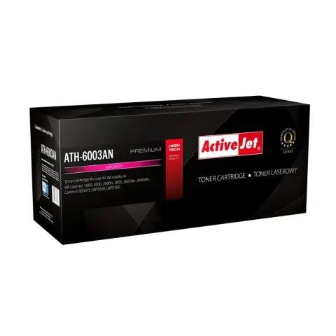 Activejet ATH-6003AN Toner (zamiennik HP 124A Q6003A, Canon CRG-707M; Premium; 2000 stron; czerwony)-3549678
