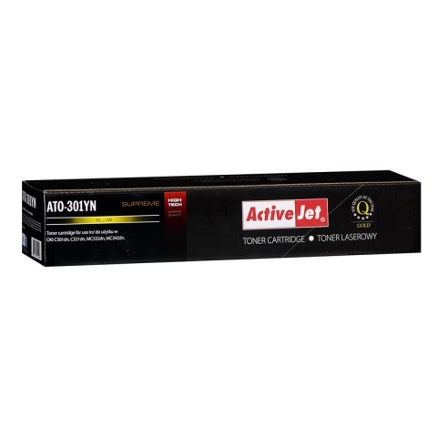 Activejet ATO-301YN Toner (zamiennik OKI 44973533; Supreme; 1500 stron; żółty)-3549897