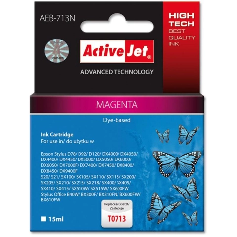 Activejet AEB-713N Tusz (zamiennik Epson T0713, T0893, T1003; Supreme; 15 ml; czerwony)-3584218
