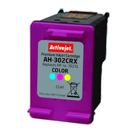 Tusz Activejet AH-302CRX (zamiennik HP 302XL F6U67AE; Premium; 21 ml; kolor)-3584429