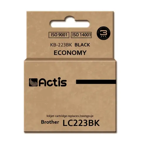Tusz ACTIS KB-223Bk (zamiennik Brother LC223BK; Standard; 16 ml; czarny)-3584629
