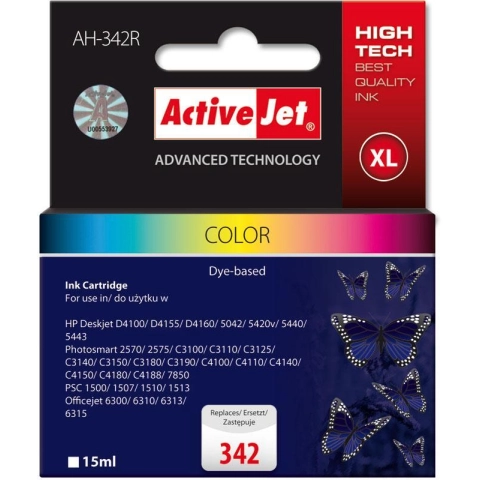 Activejet AH-342R Tusz (zamiennik HP 342 C9361EE; Premium; 21 ml; kolor)-3652866