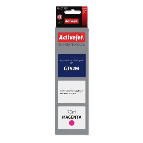 HP GT52M zamiennik ActiveJet - Tusz magenta M0H55AE  do HP DeskJet 5800, 5810, 5820